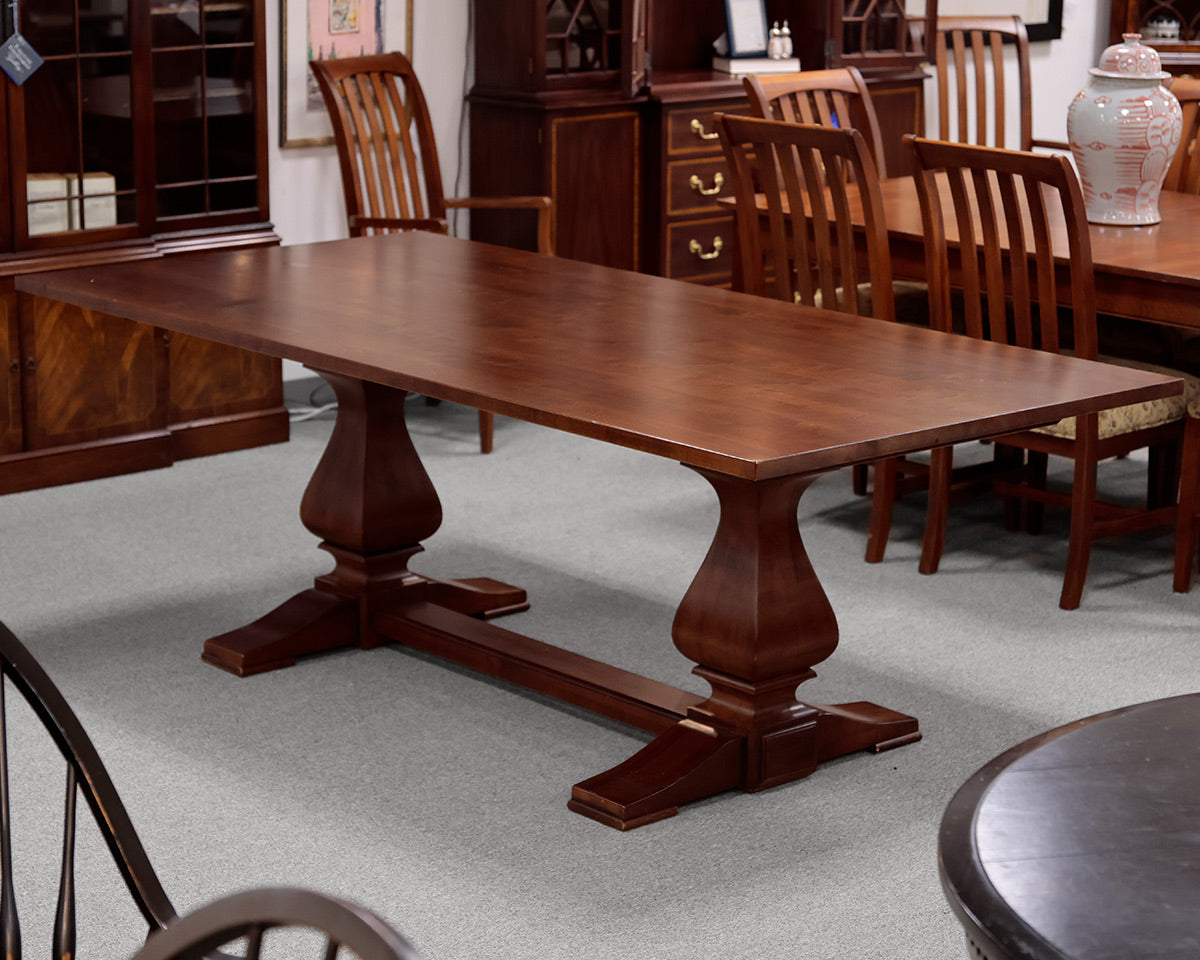 Ethan Allen Double Pedestal Dining Table