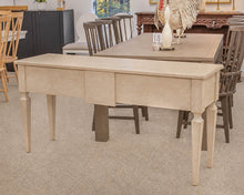 Console in Marshmallow Finish W/ 1 Drawer
