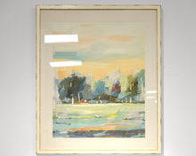 "Forest Glow I" Matted Print in Antique Gold Frame