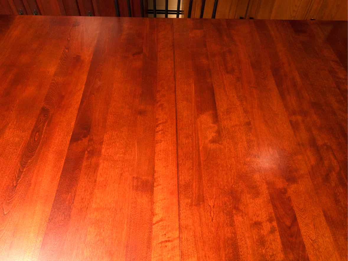 Canadel Birch Top & Black Finish Table & 4 Black Shaker Style Chair Set