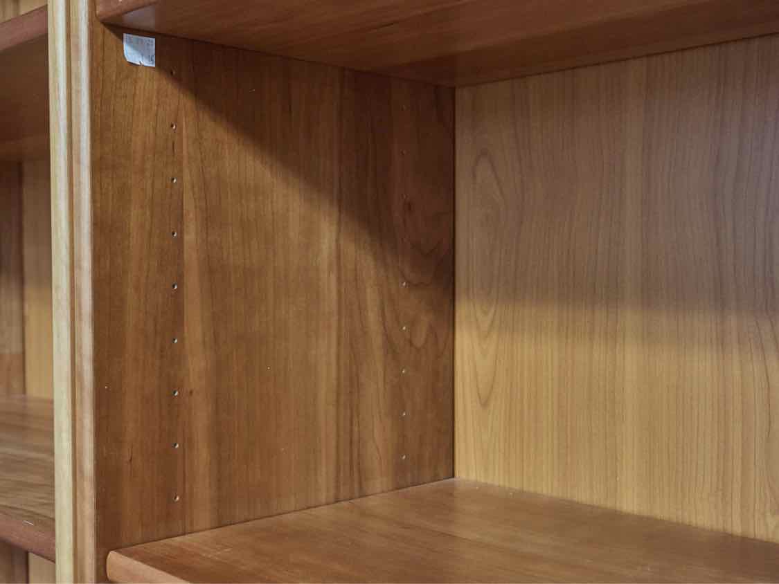 Tall Maple Bookcase in Cherry Finish with Adjustable Shelves