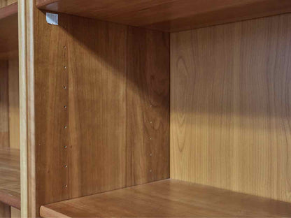 Tall Maple Bookcase in Cherry Finish with Adjustable Shelves