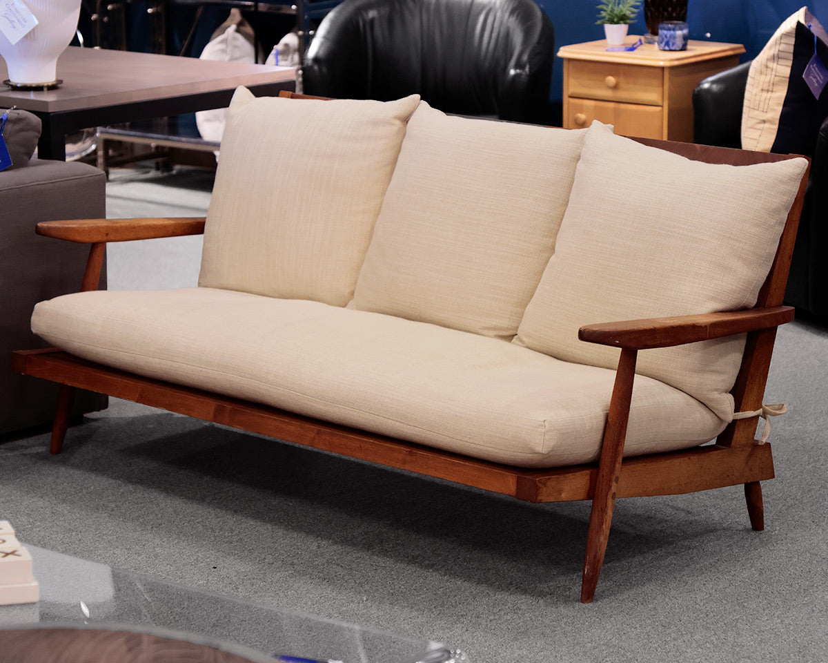 George Nakashima Built Black Walnut Settee