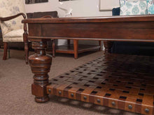Theodore Alexander 'Eleanor' Mahogany& Parquetry Cocktail Table With  Shelf