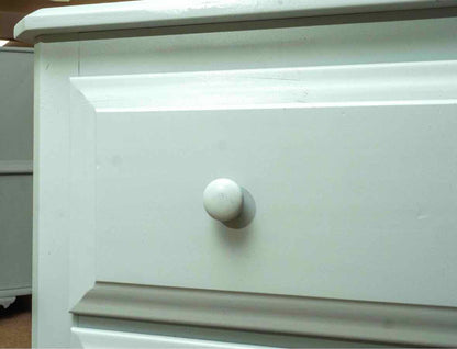 Ice Blue Finish 3 Drawer Dresser with Wood Knobs