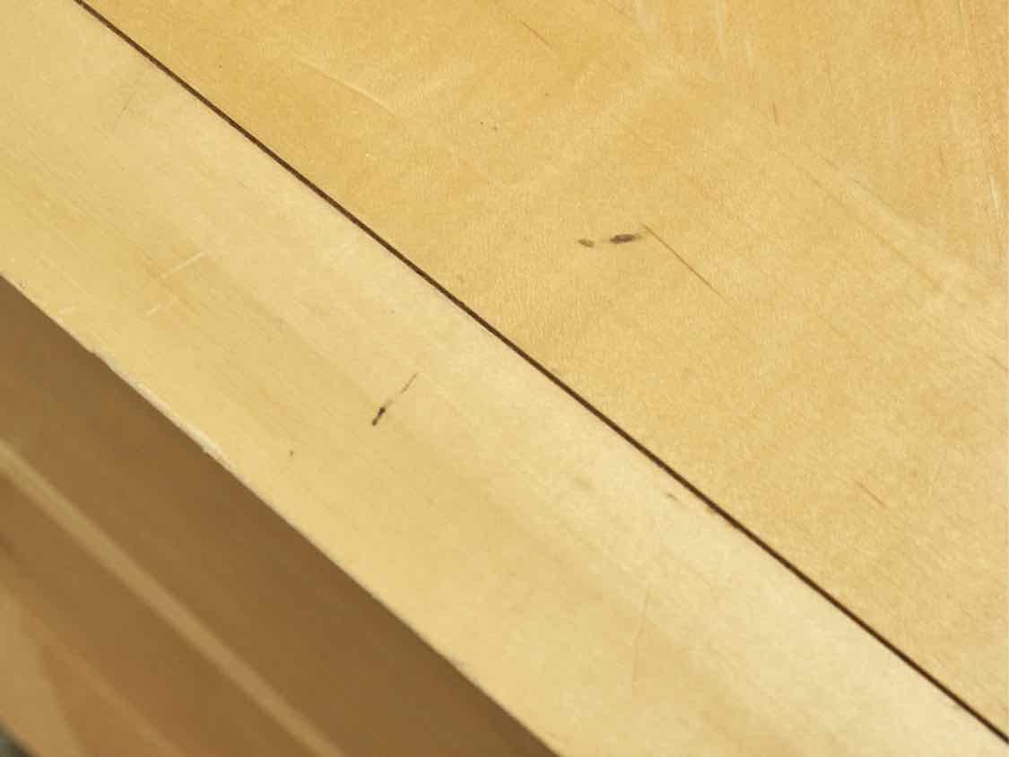 Poplar Wood 2 Drawer Nightstand