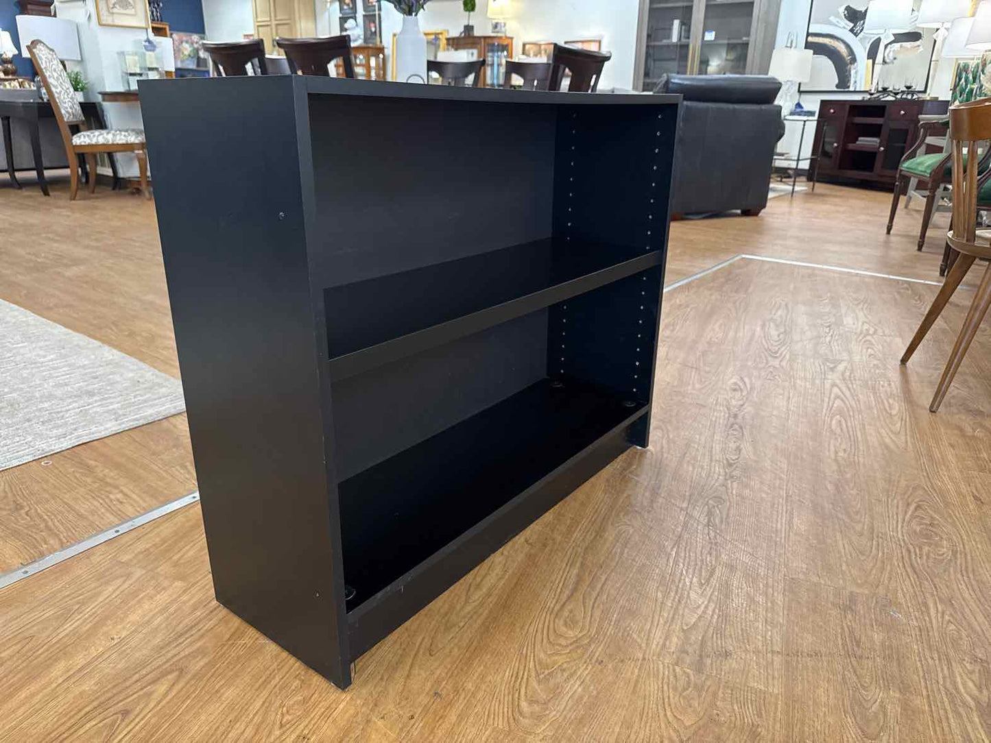 Black Two Shelf Bookcase