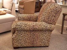Aerin Cheetah Upholstered Sock Arm Chair