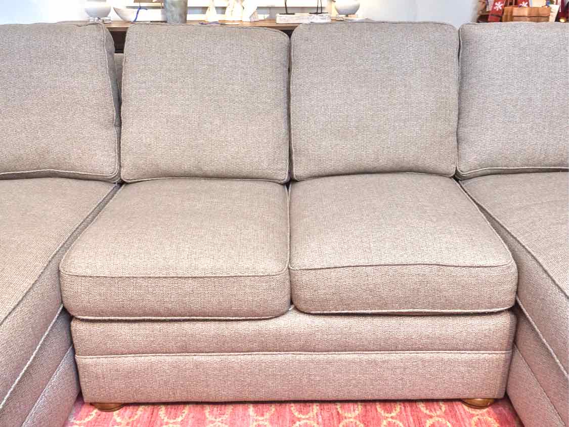 Kincaid 3 Piece Sectional with 2 Chaises in Toasted Oatmeal Upholstery