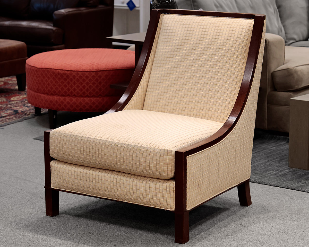 Barbara Barry Custom Upholstered Slipper Accent Chair