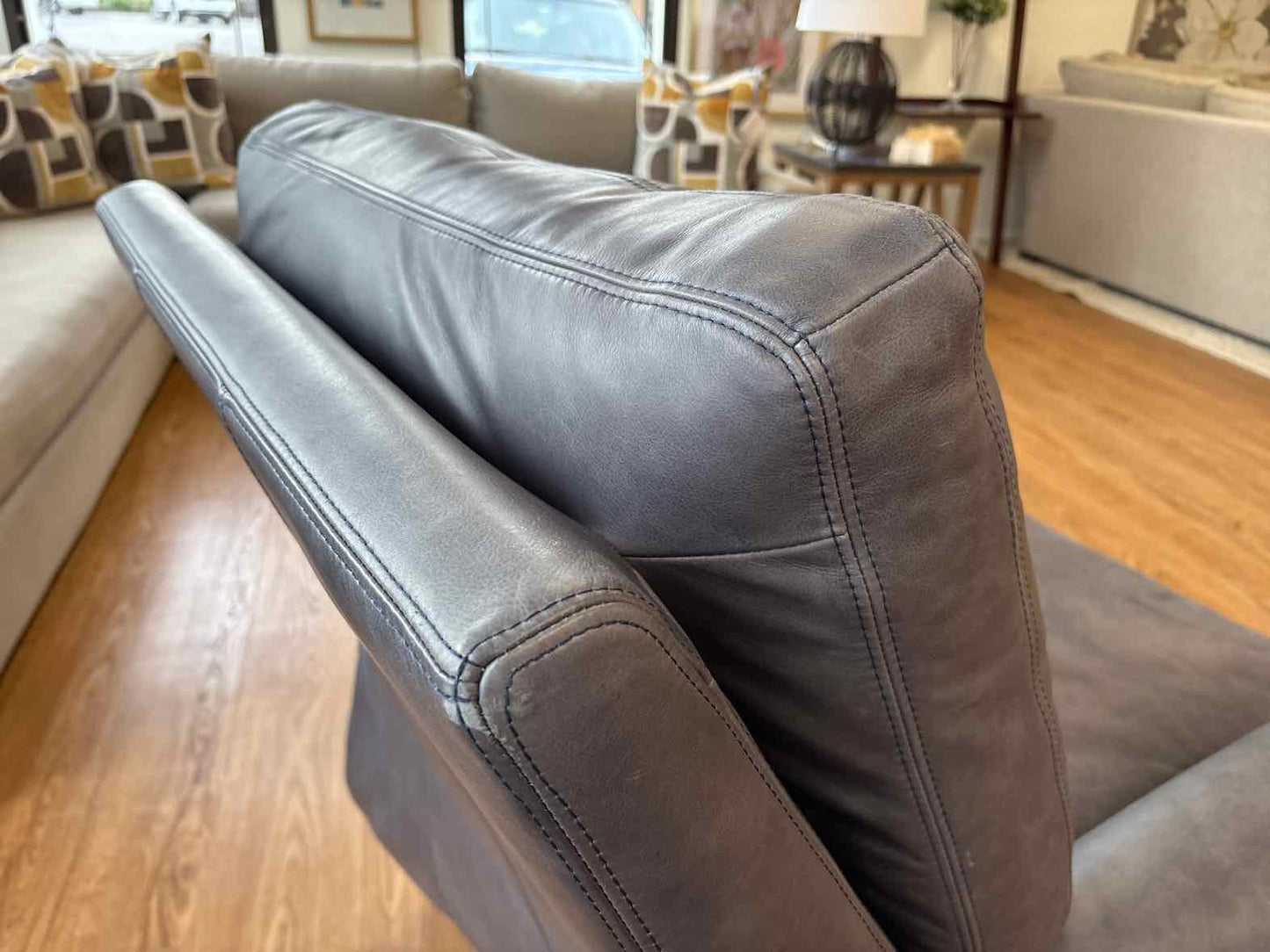 Pottery Barn 'James' Leather Recliner