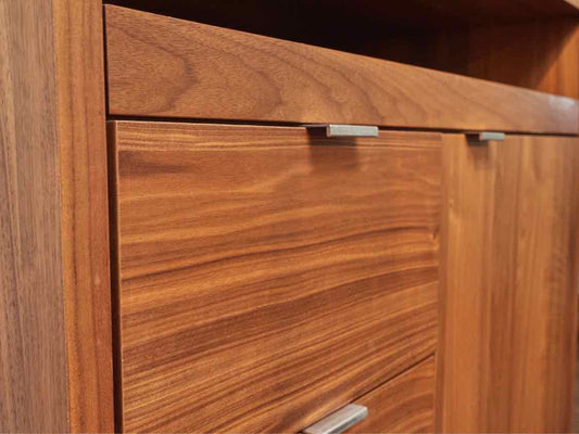 Room & Board  Walnut ' Copenhagen' 1 Drawer/ File Drawer & Door Office Console