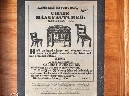 Hitchcock Maple & Black Stenciled Drop Leaf Tea Wagon