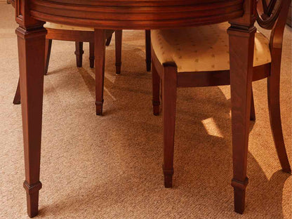 Nichols & Stone Mahogany Oval Dining Table with 6 Sheild Back Side Chairs