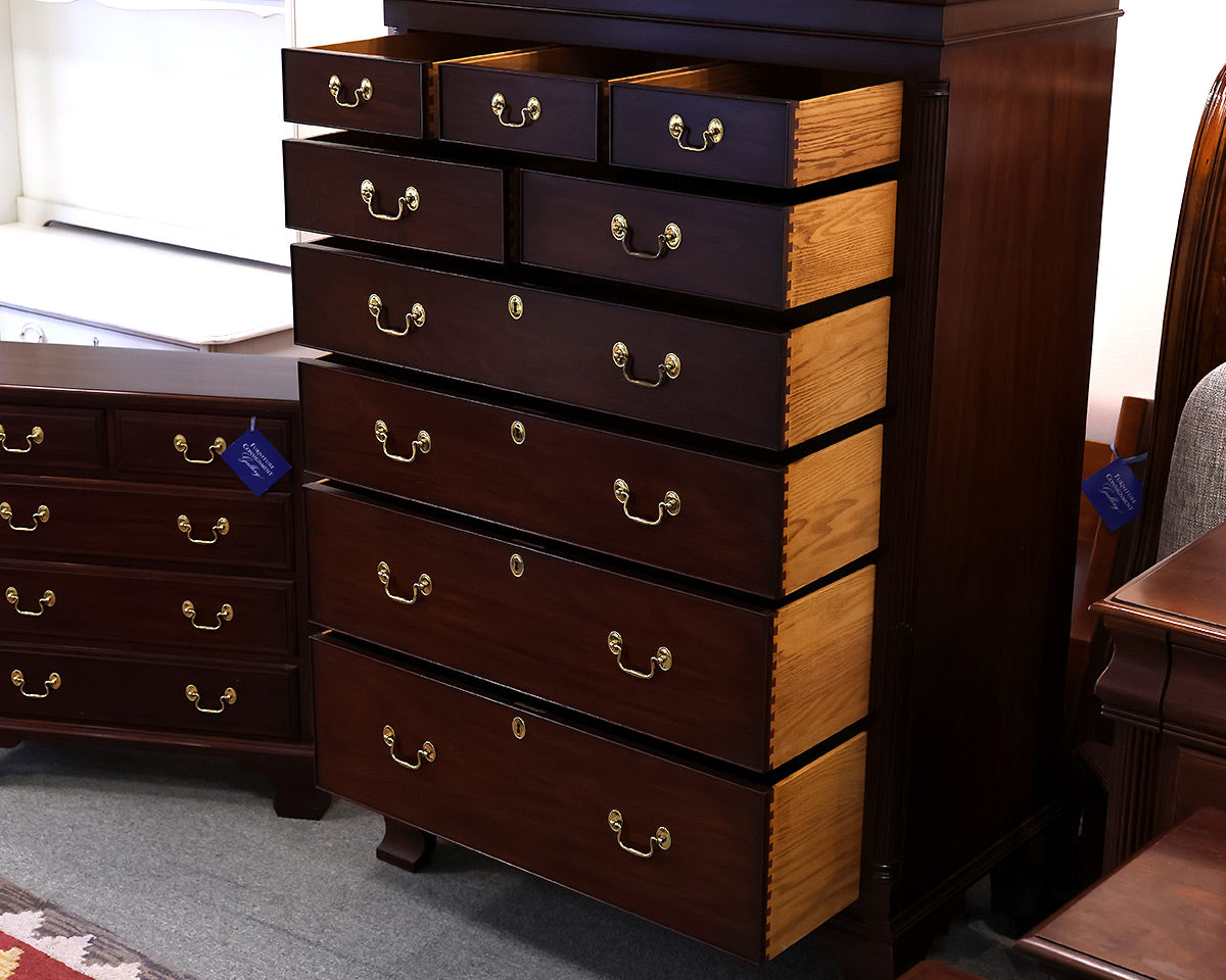 Henkel Harris Mahogany 9-Drawer Chest