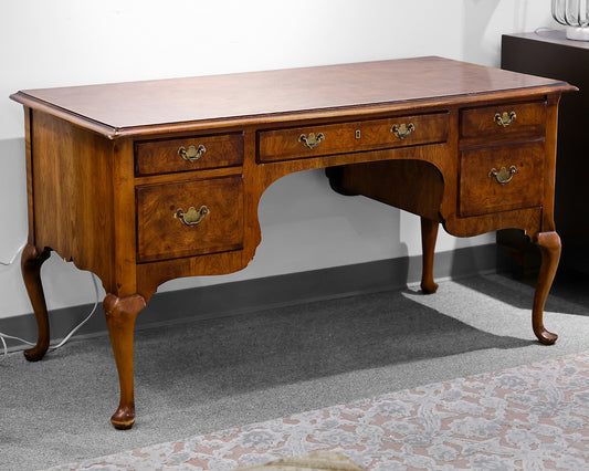 Hekman Burled Walnut Desk