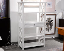 White Open Shelves Bookcase