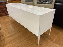 Contemporary White Lacquer Console