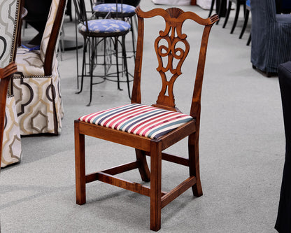 Set of 5 Chippendale Style Maple Dining Chairs