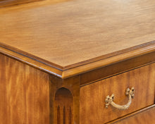Satin Wood 4 Drawer Chest with Garland Detail