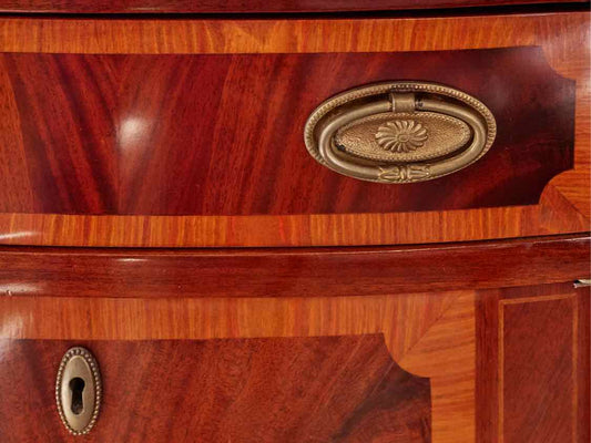 Made in Italy Mahogany Server W/ Fruitwood Border