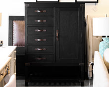 Arhaus Black Distressed Chifforobe