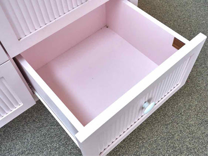 Maine Cottage 'Lizzie' Dresser in Pink W/ White Knobs