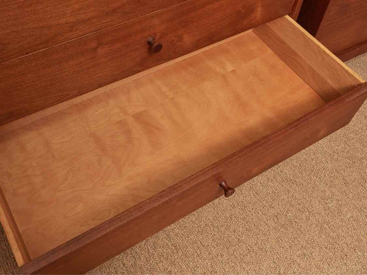 Charles Webb Teak 1 Door 6 Drawer Chifforobe Chest