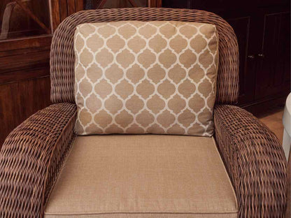 Set of Hampton Bay 'Beacon Park' 3 Season Wicker ,Sofa,Pair of Chairs & Ottoman