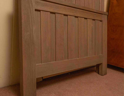 Restoration Hardware Putty Finish Panel Twin Bed Includes Siderails & Slat Roll
