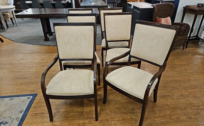 Set of 6 Espresso Dining Chairs