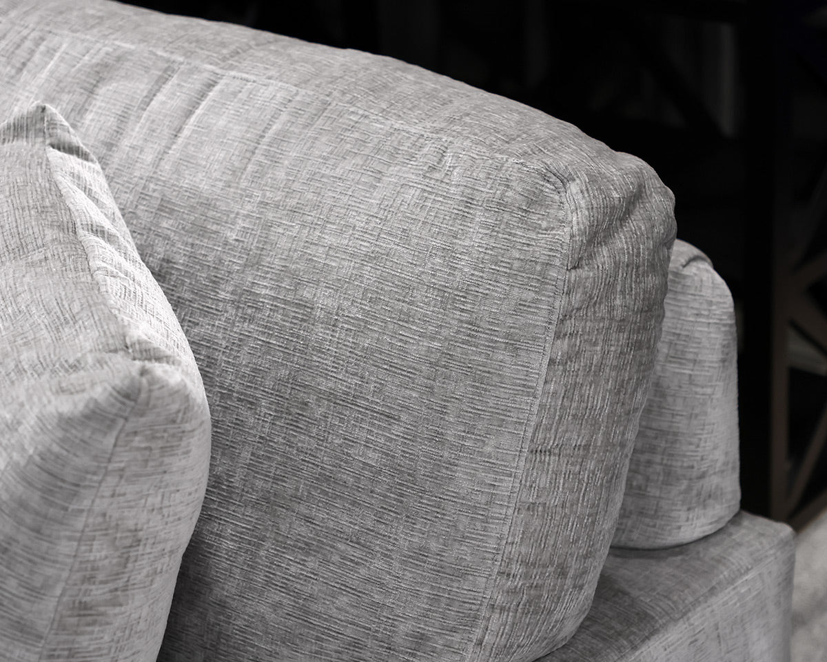 Smith Brothers Furniture  Gray Chenille  Sectional
