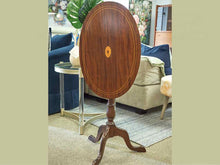 Mahogany Tilt Top Accent Table