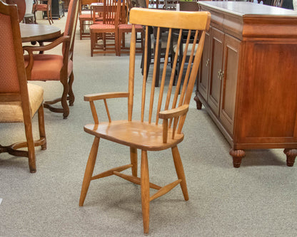 Pair of Thomasville Dining Arm Chairs in Maple