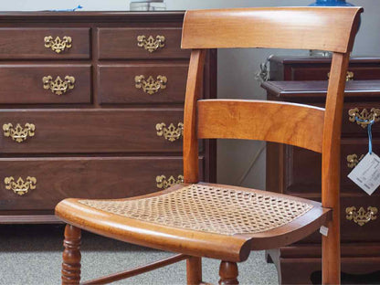 Pair of Caned Seat Side Chairs