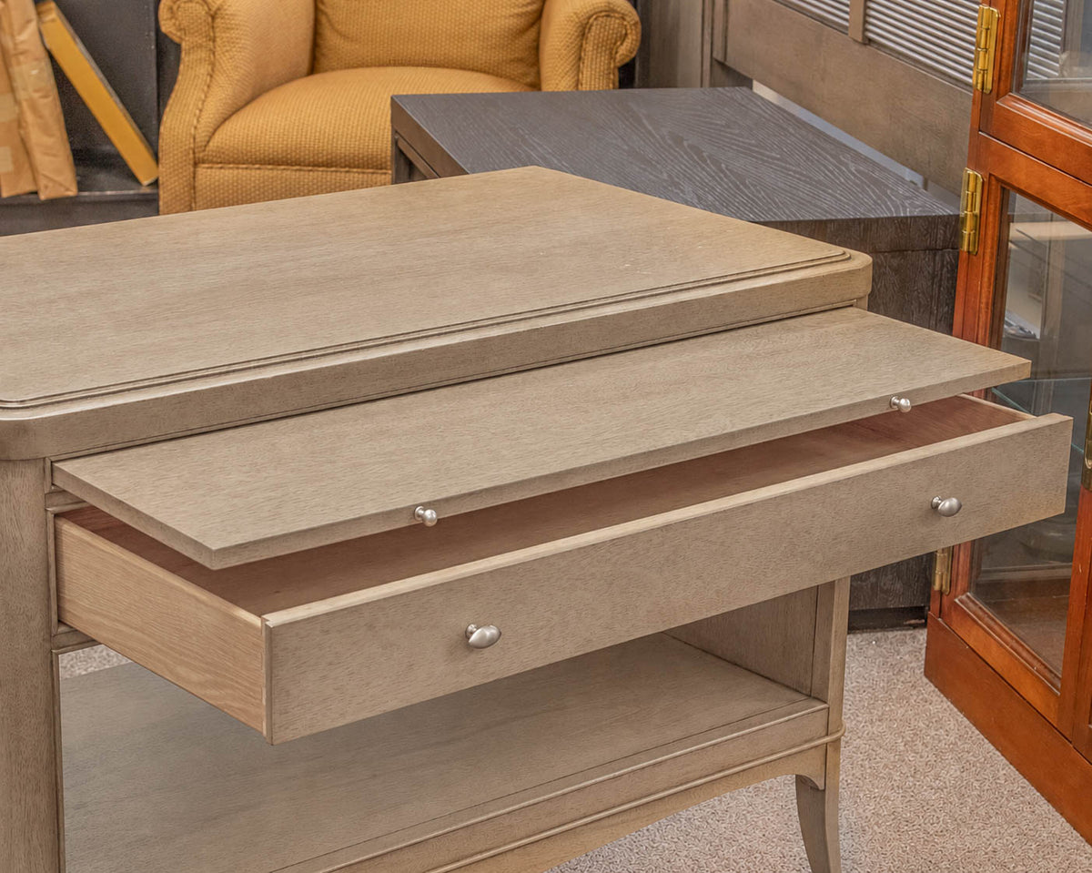 Barbara Barry for Baker Gray Wash Bedside Chest