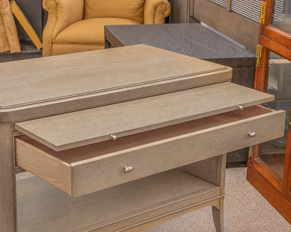 Barbara Barry for Baker Gray Wash Bedside Chest