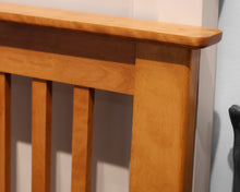 Light Maple Spindle Queen Bed frame