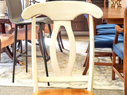 Set of Four Bedard Cherry & White Dining Chairs