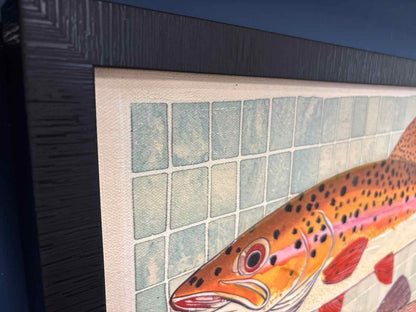 Framed Pair of Fish Painting