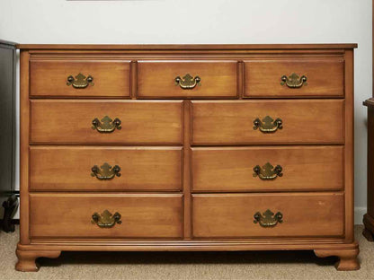 Solid Birch 9 Drawer Dresser