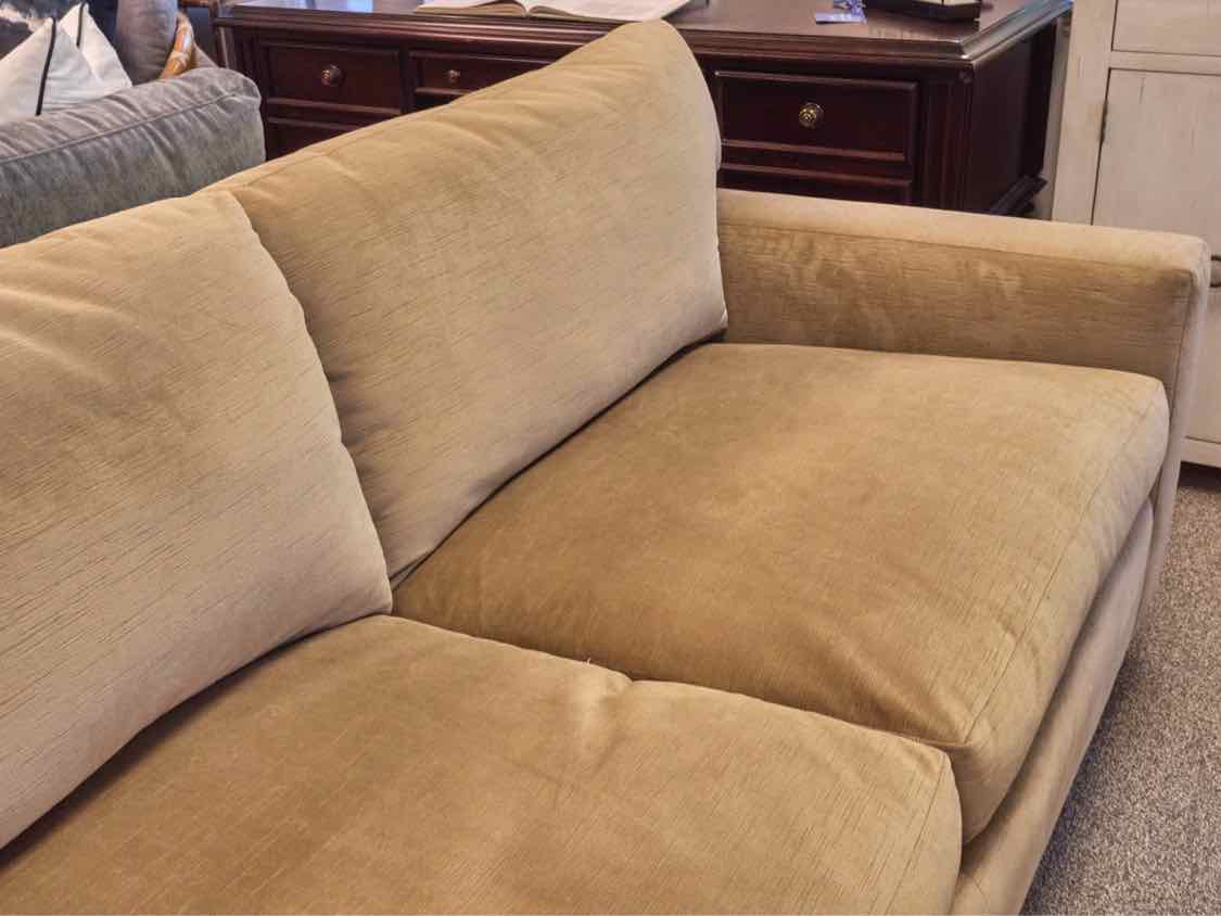 Two Cushion Tan Sofa