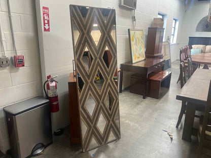 Floor Mirror w/ Wood Accents