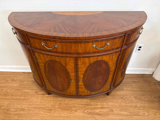 Ethan Allen Regency-Style Demi Lune Server