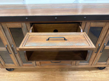Industrial Rustic Sideboard On Casters