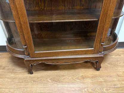 Antique Oak Display Cabinet