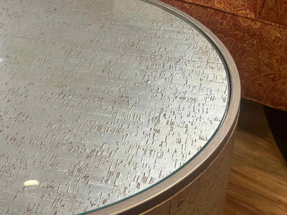 Sherrill Furniture Cork Drum Accent Table