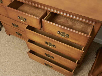 Solid Birch 9 Drawer Dresser