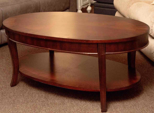 Boston Interiors Oval Cherry  Cocktail Table