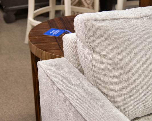 Custom Wood Base Seven Cushion Sectional